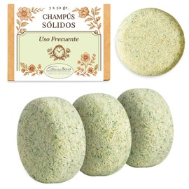 CABRERIZO SOAP Hair Soap/Solid Shampoo for Frequent Use 3 x 50 g