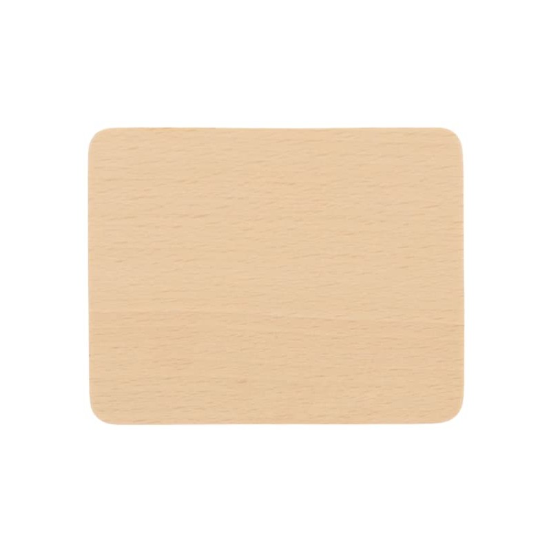 teemando® 8 x Beech Wood Coasters 10cm Decorative Coasters for