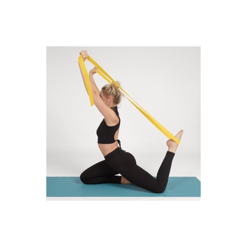 Yogabox Asana Basic Yoga Strap 100% Cotton, Metal Sliding Buckle,