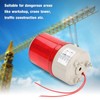220V Red LED Warning Lights Acousto optic Alarm System Rotating
