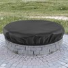 Outdoor Built In Fire Pit Cover for In-Ground Waterproof Heavy