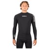 Gul Mens Evoskin Long Sleeve Rash Vest Top CZ0001- Black