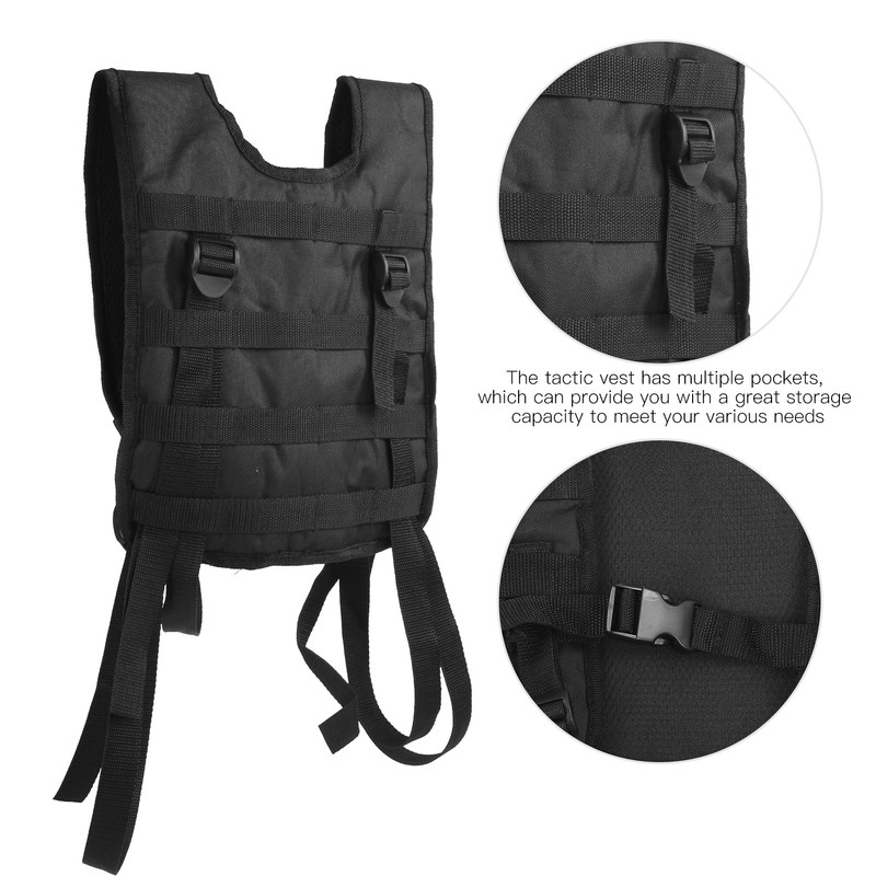 Outdoor Tactic Hunting Protective Vest Modular Adjustable Training Breathable VestBlack