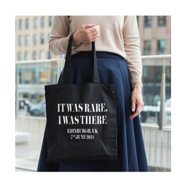 Hippowarehouse It was rare, I was there Edinburgh uk 7th June Tote Shopping Gym Beach Bag 42cm x38cm,10 litres