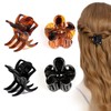 4-Piece Medium Hair Claw Clips for Women-Versatile Small Claw Clips