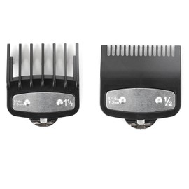 2 Pcs Clipper Guards for Wahl Clippers – Sizes 0.5 & 1.5, Replacement Hair Clipper Guide Combs – Durable and Precise Fit