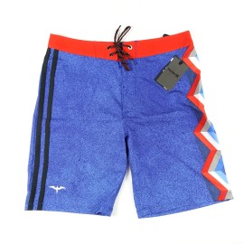 Hurley Boardshorts Blue Red Mens Size 29 JJ Drawstring Back Pocket New