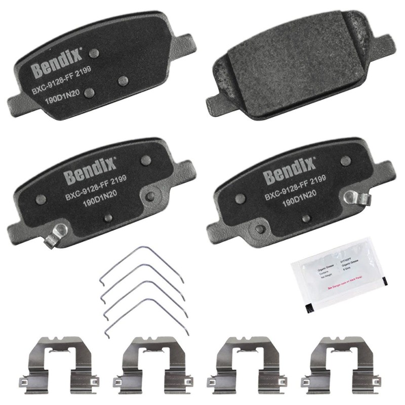 Bendix Priority1 CFC2199 Ceramic Rear Brake Pads for Hyundai Palisade