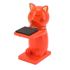 Watch Display Stand Cat Figurine Resin Watch Holder Decoration Storage Rack for Jewelry Bracelet Necklace Orange