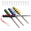 4 PCS 4ft Telescopic Flag Poles,Stainless Steel Handheld Portable Extendable