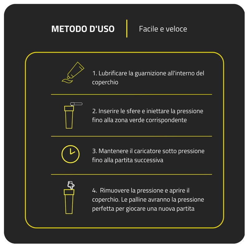 Pascal Box - Pressurizzatore per palline da padel e da