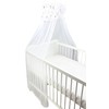 TupTam Baby Cot Canopy with Crown and Bow Chiffon, Stars