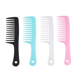 Beavorty 4 Pack Plastic Wide Tooth Hair Combs Static-free for Women Men Hair Comb for Scalp
