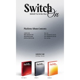 (PLATFORM Ver) HIGHLIGHT [SWITCH ON] 5th Mini Album (GOOD NIGHT Ver) K-POP SEALED, RED, BLACK, ORANGE...