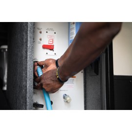 Camco EvoFlex 4-Foot Drinking Water Hose | Features an Extra Flexible Construction, Stainless Steel Strain Reliefs on Each Hose End, and is Ideal for RV and Marine Use (22590)