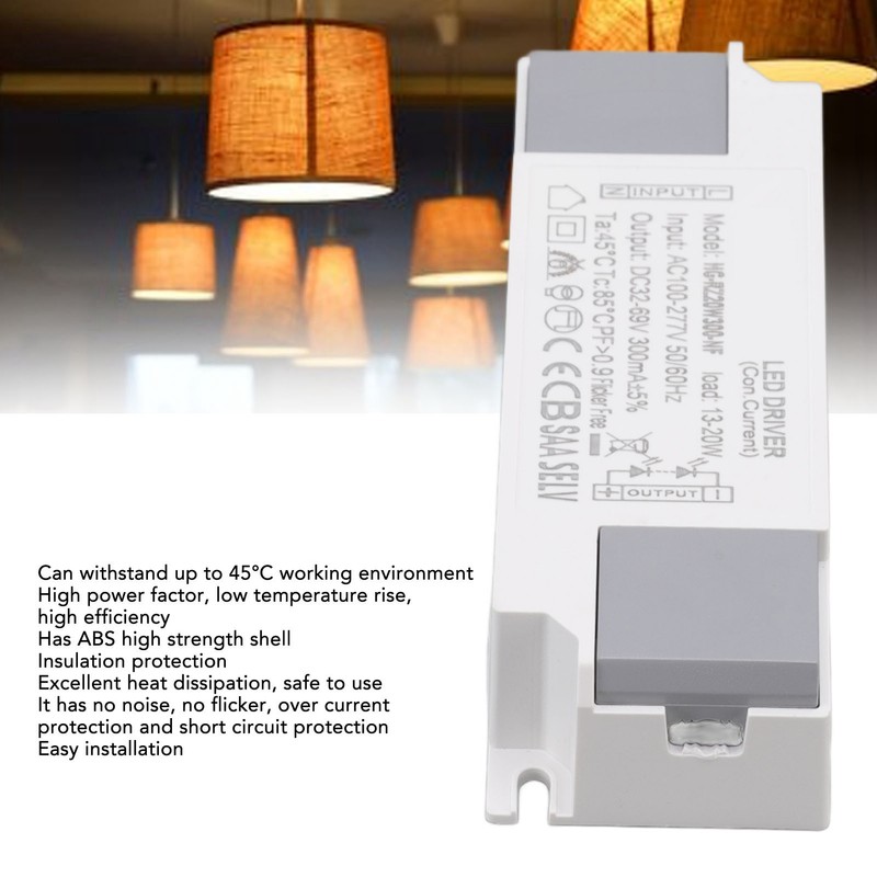 LED Power Supply Driver AC 100‑277V to DC 32‑69V LED