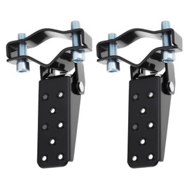 MechPort 1 Pair Bicycle Steel Foldable Folding Fork Foot Step Pegs Compatible with BMX MTB 95x71x28mm/66x56mm Black