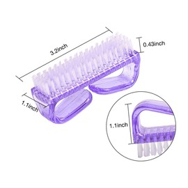 BIUDECO 4Pcs Fingernail Cleaning Brush with Handle Grip Home Nail Scrubbing Tool for Hands Feet and Kitchen Use Easy to Hold Non Slip Design