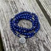 Unbranded 108 Mala Beads Prayer Lapis Lazuli Necklace Multi Strands
