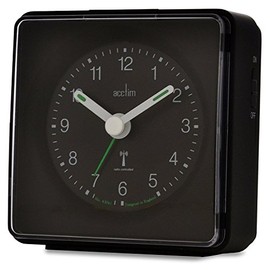 Acctim 71433 Piper Alarm Clock, Black, Radio Controlled
