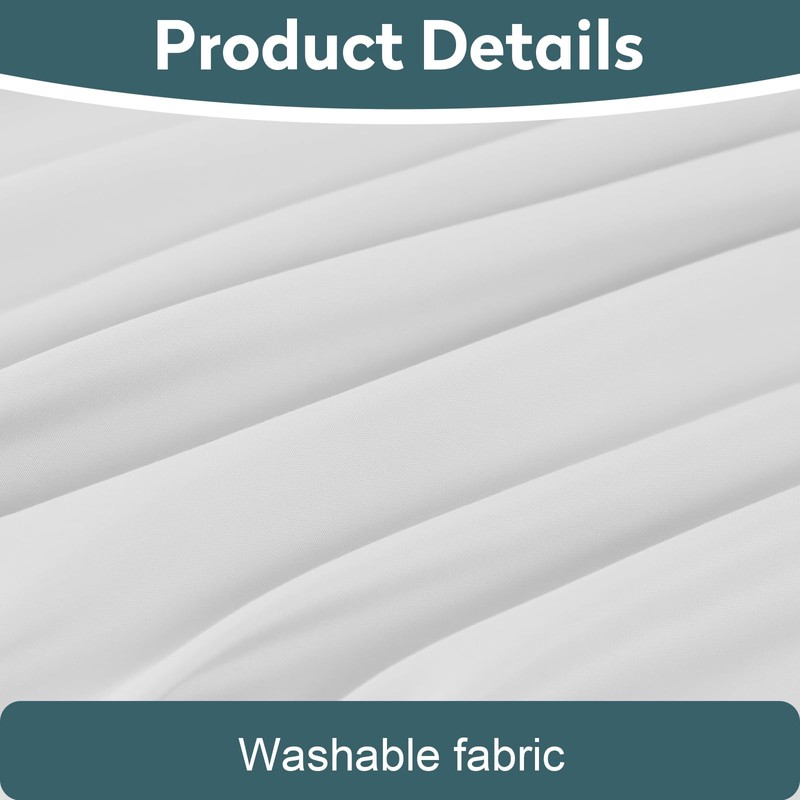 Toodou White Full Bed Top Sheet is Made of Soft