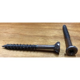 GROVE SUS304 Wood Deck Screws, Stainless Steel (Screw Length, φ 0.2 x 2.2 inches (5.5 x 55 mm), Pack of 100