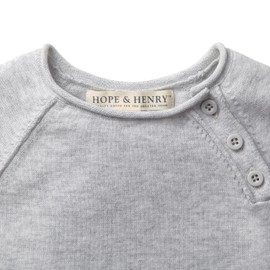 Hope & Henry Baby Raglan Sweater Romper