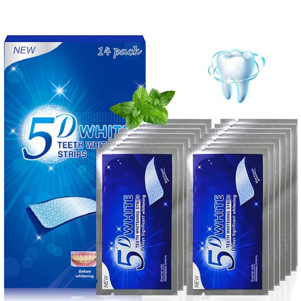 liuchanghe 28 Stück Teeth Whitening Strips, White Stripes Zähne, Non-Sensitive
