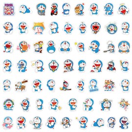 Haorange Doraemon Cute Stickers Waterproof Fashion Cartoon Kids Notebook Suitcase Guitar Car Motorcycle Bicycle 110pcs