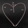 Silver Men's Pocket Watch Chain Vintage Albert Chain with Lobster