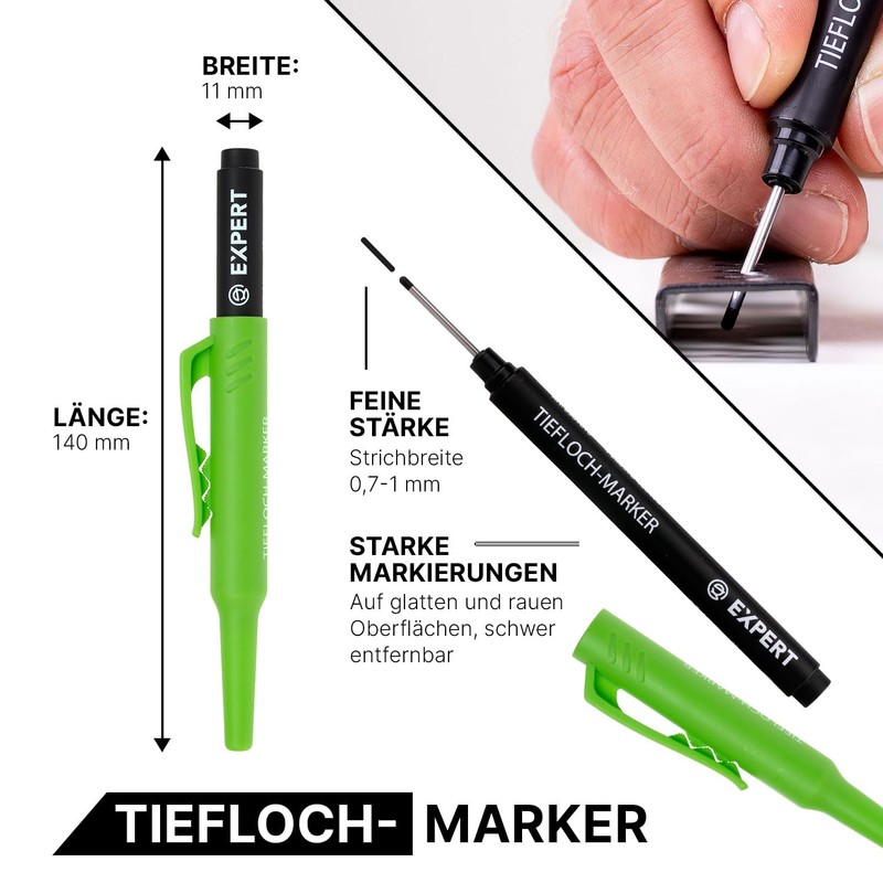EXPERT Deep Hole Combination Set (Deep Hole & Dry Marker)