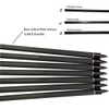 Zhao.Fu 29 Inch Carbon Arrow Practice Hunting Arrows Spine 400