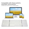 Foldable Bluetooth Keyboard 63 Keys Metal Ultra Thin Mini Folding