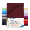 NatureMark Set of 2 Children's Jersey Fitted Sheets, 100% Cotton,