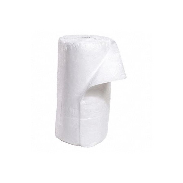 Absorbent Roll, Absorbs 50.7 gal. Oil-Based Liquids, White