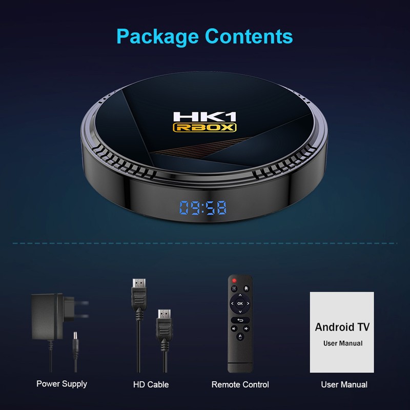 HK1 RBOX-H8 WIFI6 Android 12.0 Smart TV Box H618 Quad-core