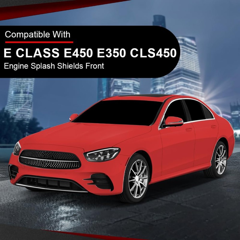 CROSSDESIGN Engine Splash Shield Front Under Cover Compatible with Benz