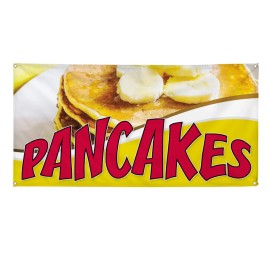 genetic/unbranded Vinyl Banner Multiple Sizes Pancakes Outdoor Advertising Printing C Outdoor - 60x144inches
