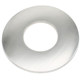 FDXGYH 2 Pcs ID 4.0" Wall Stainless Steel Flange Self-Adhesive Tape Round Escutcheon Plate Cover for Water Pipe Faucet Decoration Accessories