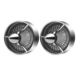 FATECIM 2" Turn Signal Light Covers Turbine Replacement Smoke Lenses Clip On for Softail Street Road Glide Fat Boy Sportster Dyna Deluxe Chrome Bezel