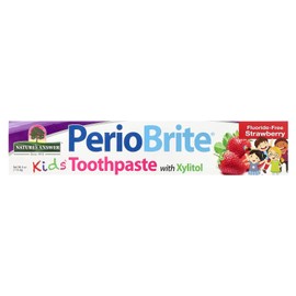 Nature's Answer PerioBright®, Kids' Fluoride-Free Toothpaste with Xylitol, Strawberry, 4 oz (113.4 g)