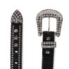 CTM Girl's Studded Star Western Style Belt, Small, Black