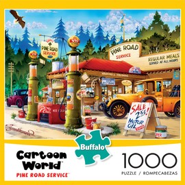 Buffalo Games - Cartoon World - Pine Road Service - 1000 Piece Jigsaw Puzzle