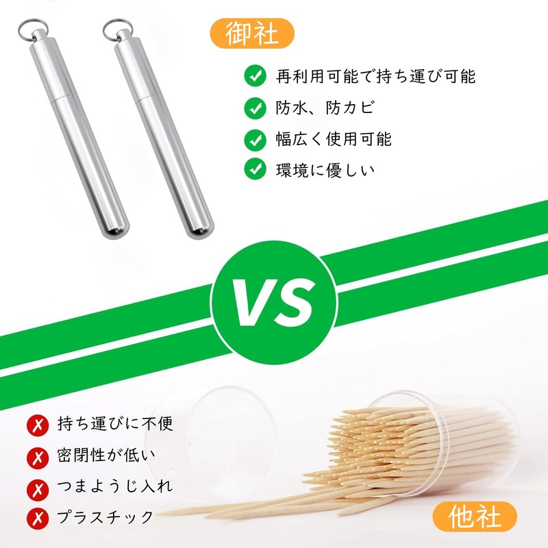 JINGYOU Toothpick Holder, Toothpick Case, Toothpick Holder, Portable Toothpick Holder,