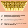 50PCS 7326 Brass Fitting Ferrules, 0.593in ID x 1in Long