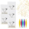 INGJIA Orthodontic Braces with 5 Placements, 500 Pieces Orthodontic Elastic