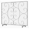 Kingson Single Panel Decorative Fireplace Screen Stand Alone Cover Handcrafted