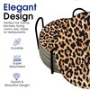 Exotic Leopard Brown Round Coasters Set of 6 - Abosrbent
