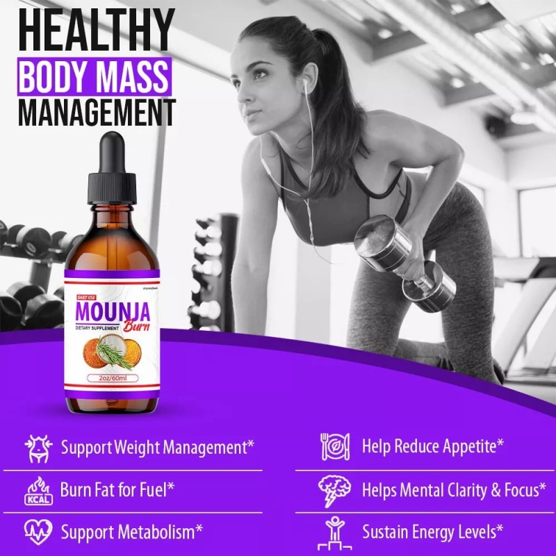 Mounja Burn Drops for Overall Wellness & Energy Supplement 60