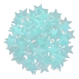 100 Pieces Glow in The Dark Stars Wall Stickers Luminous Stars Decal Kids Room - Ideal for Ceiling & Wall Decor in Multiple Colors
